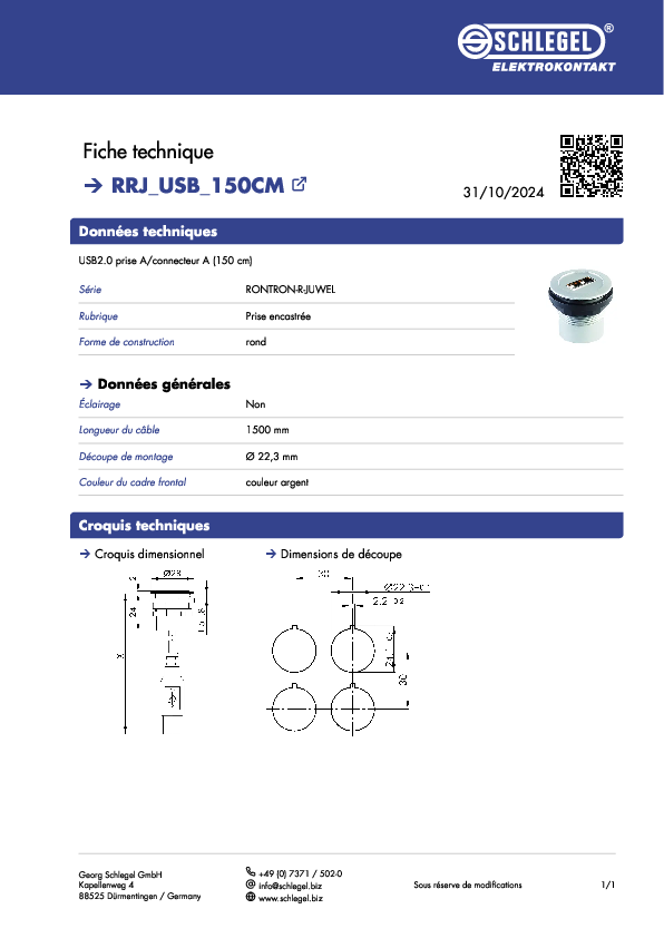 Fiche technique_RRJ_USB_150CM