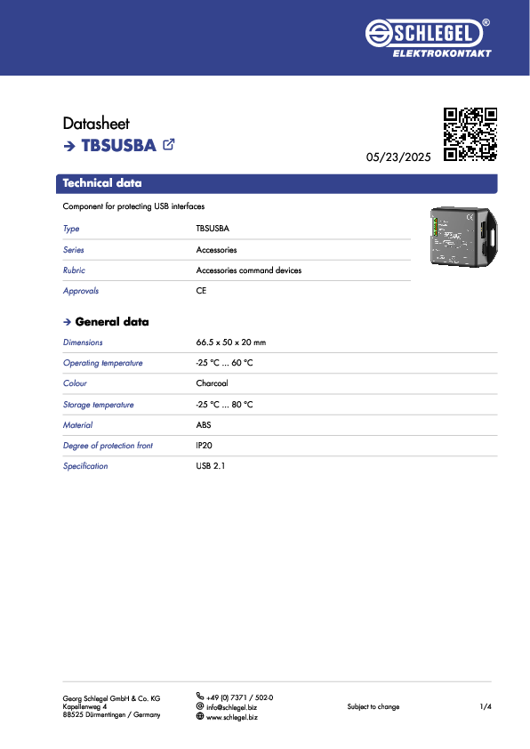 Datasheet_TBSUSBA