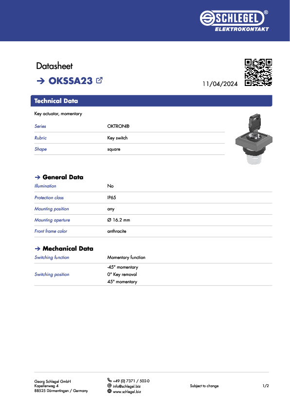 Datasheet_OKSSA23