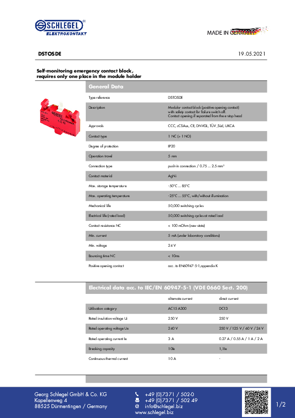 Datasheet_DSTOSDE