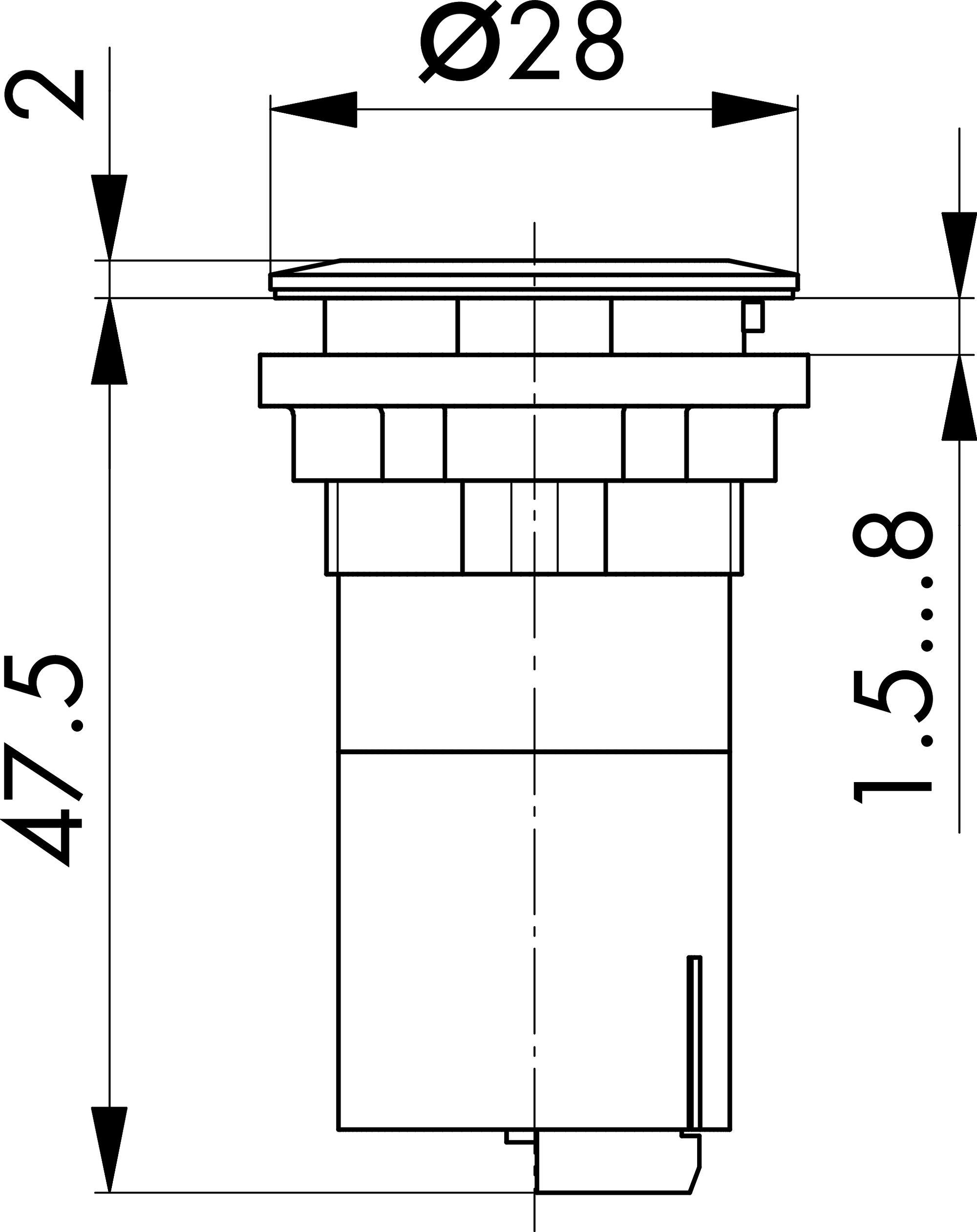 Maßskizze RRJ_USB_SW_A_5V