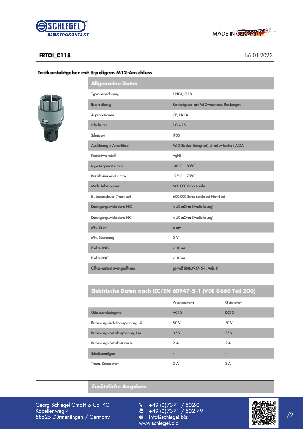 Datasheet_FRTOI_C118