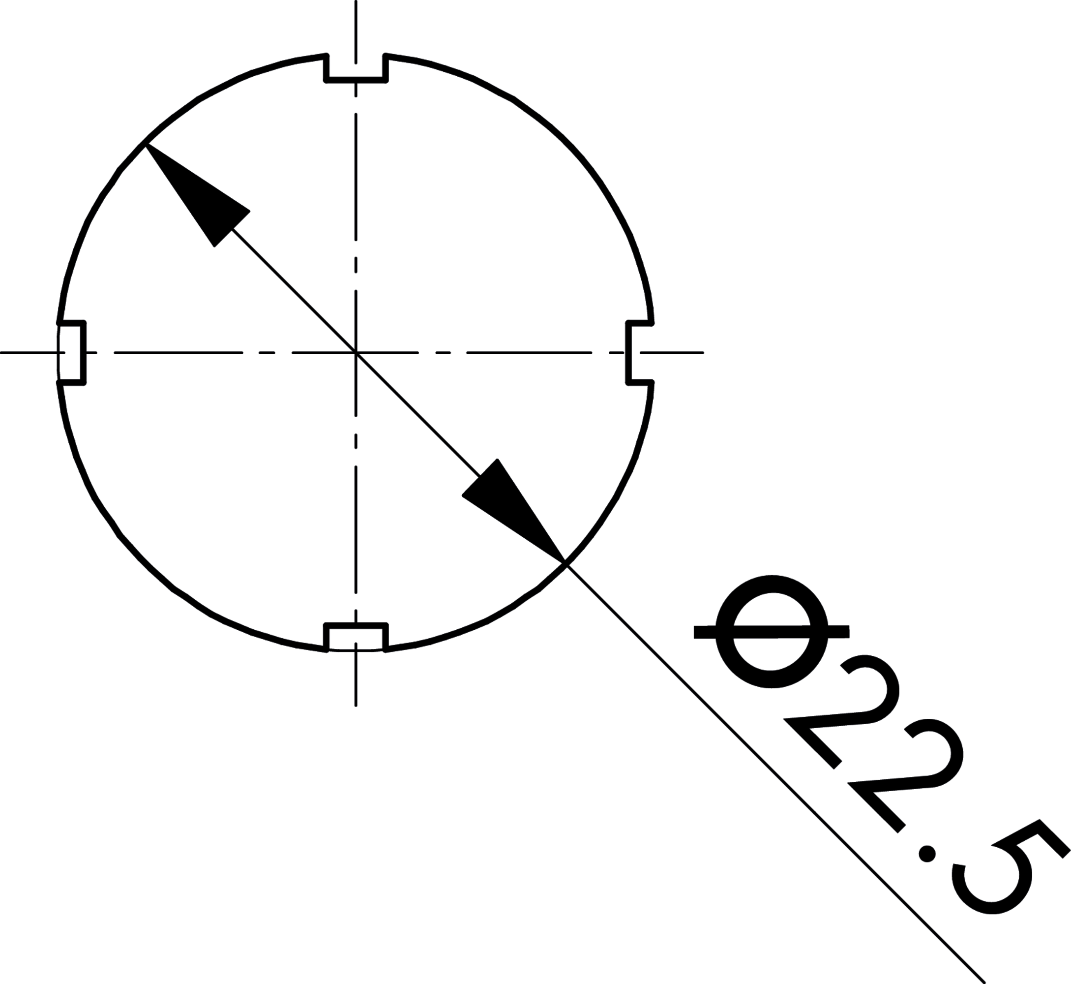 Maßskizze BSK201A