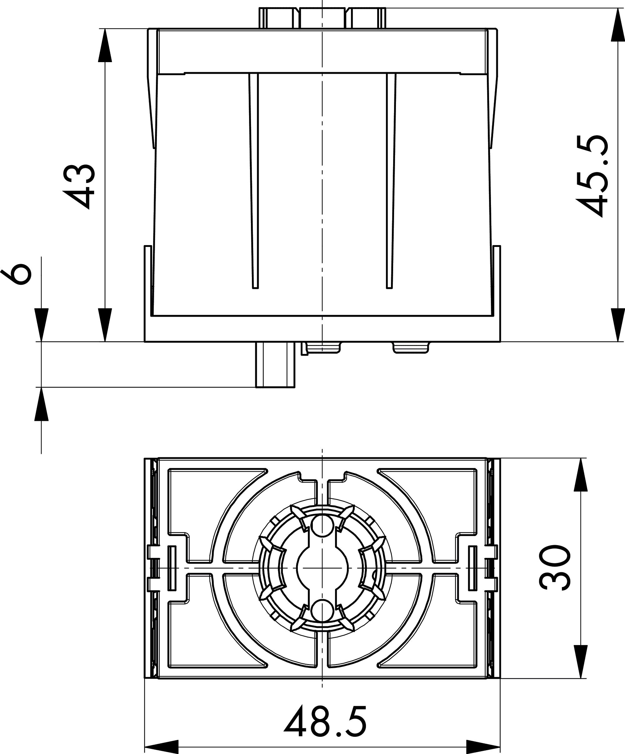 Maßskizze ASI_SAW16A