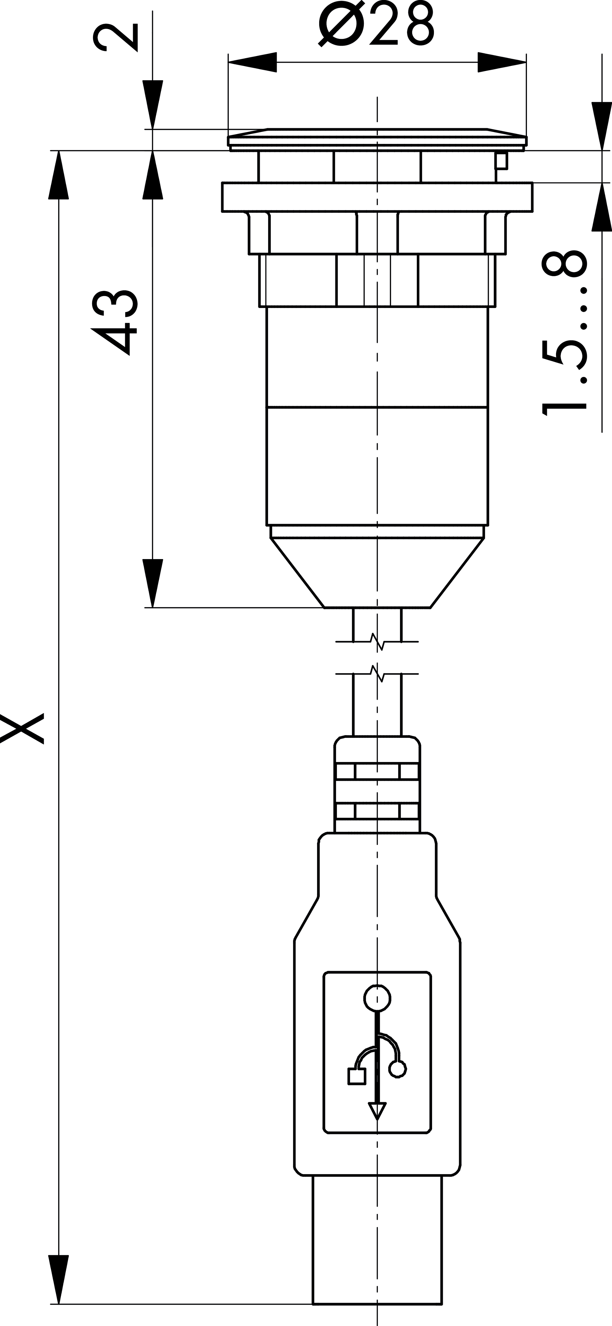 Maßskizze RRJ_USB3