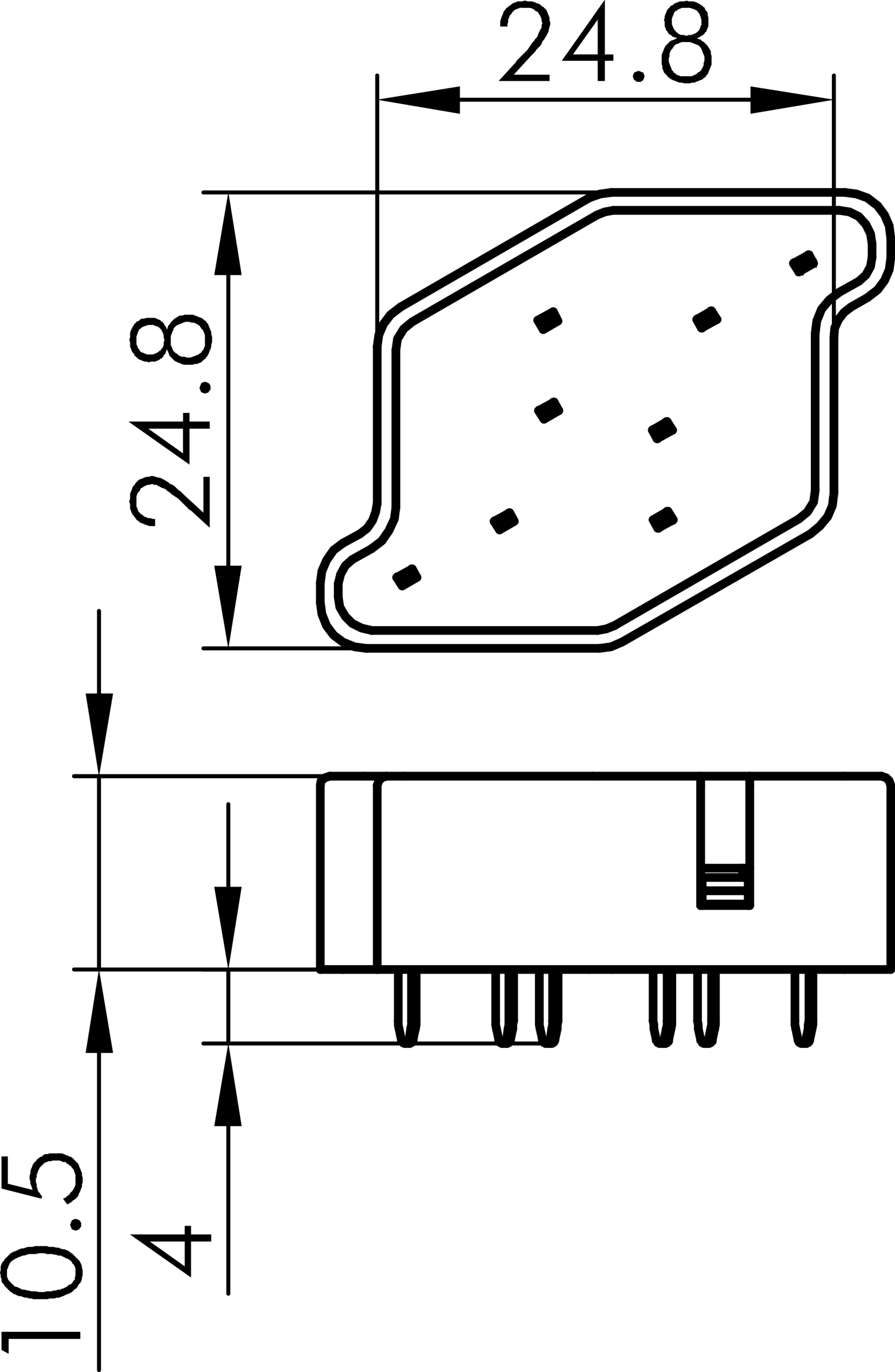 Maßskizze CAP8