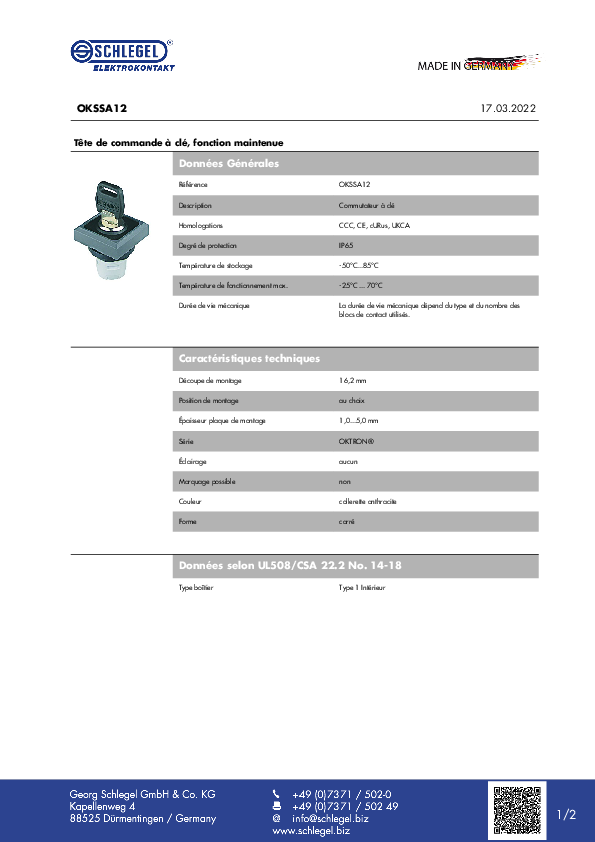 Datasheet_OKSSA12