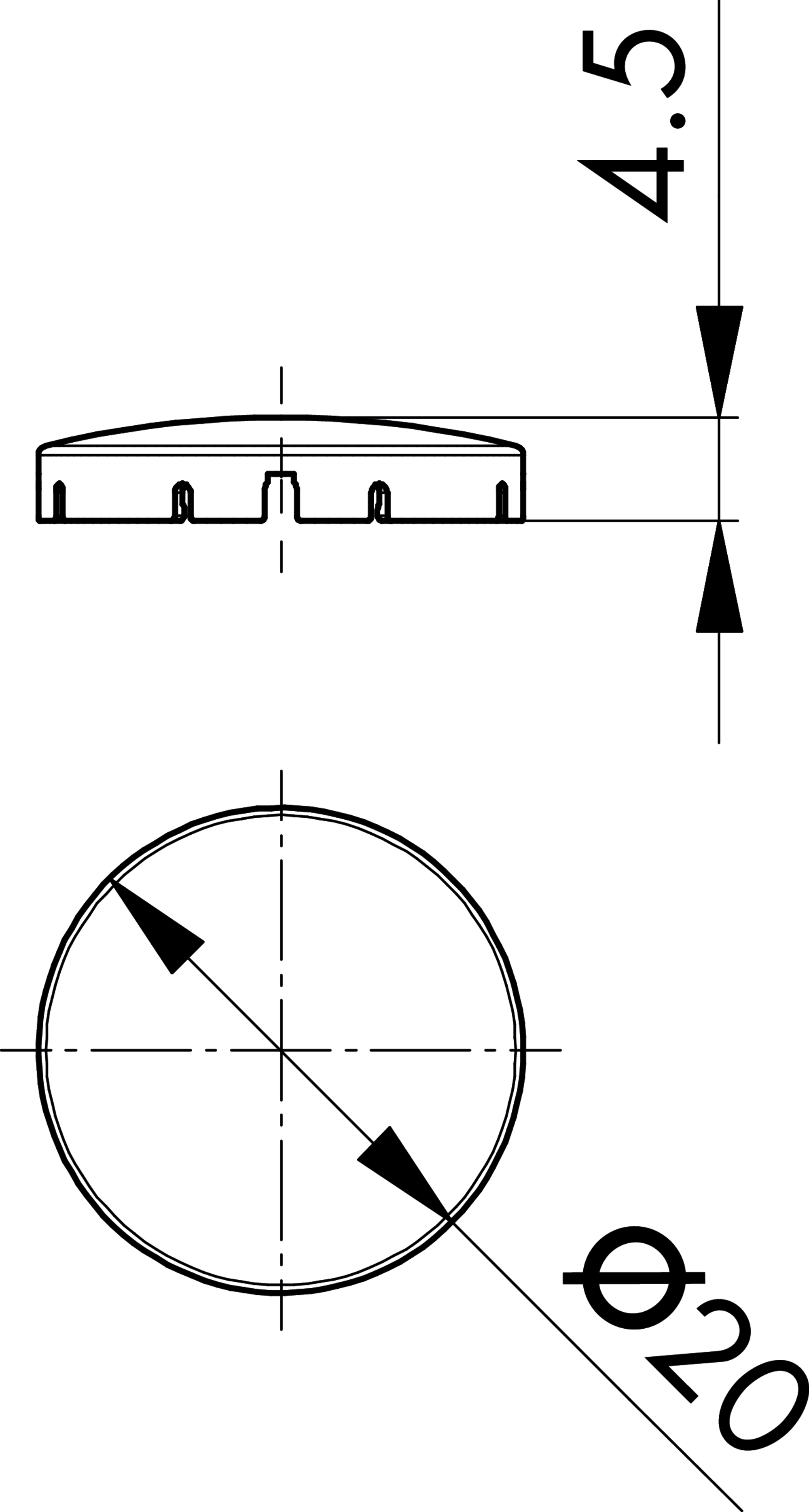 Maßskizze K22RRGB