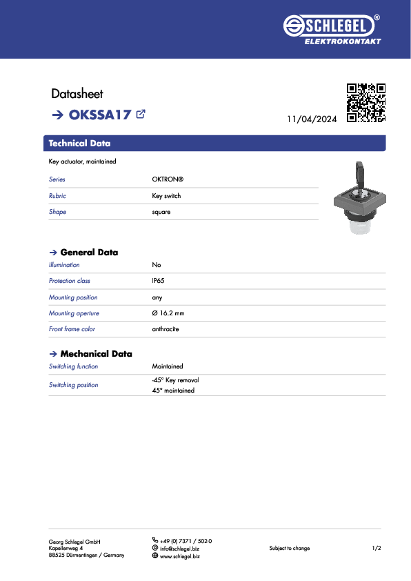 Datasheet_OKSSA17