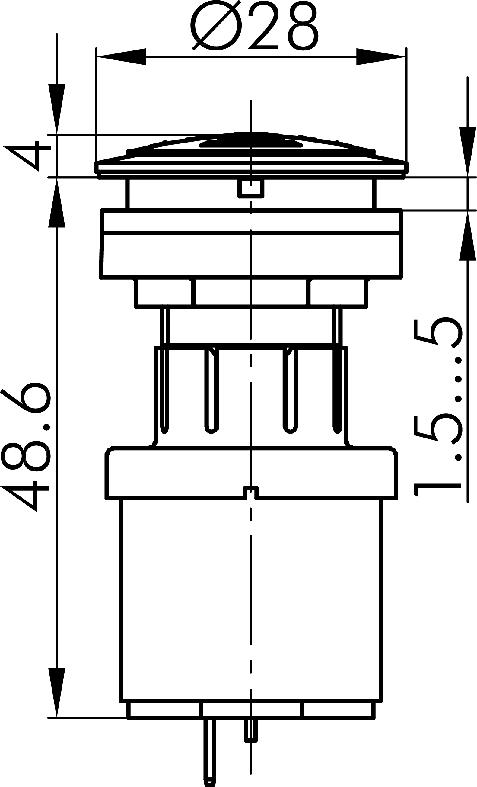 Maßskizze RRJVANSG+SG-24V