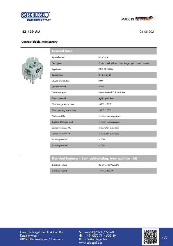 Datasheet_BZ_439_AU