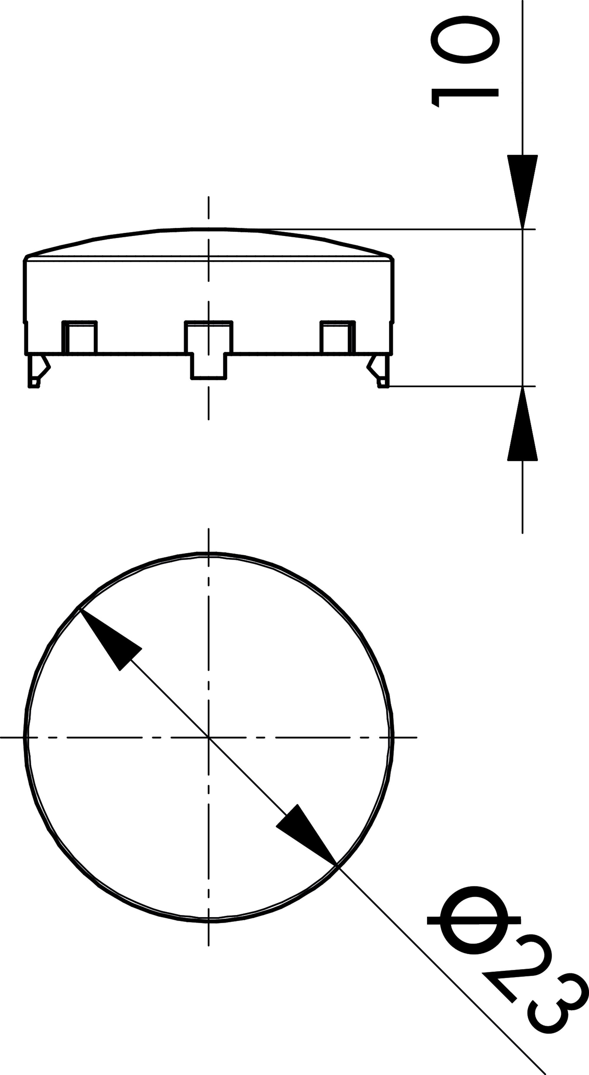 Maßskizze KH23GN