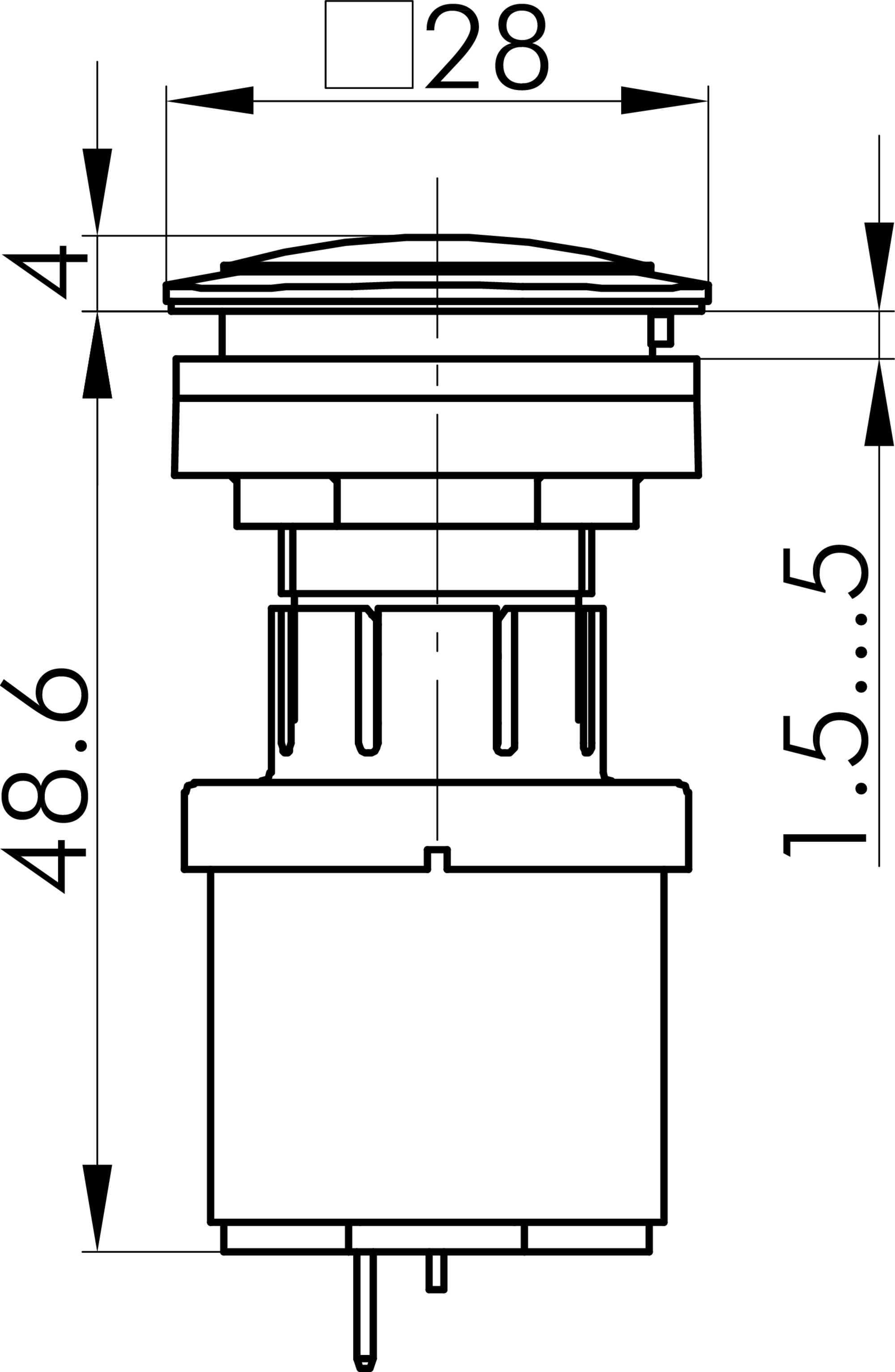 Maßskizze RQJNSG+SGI-24V