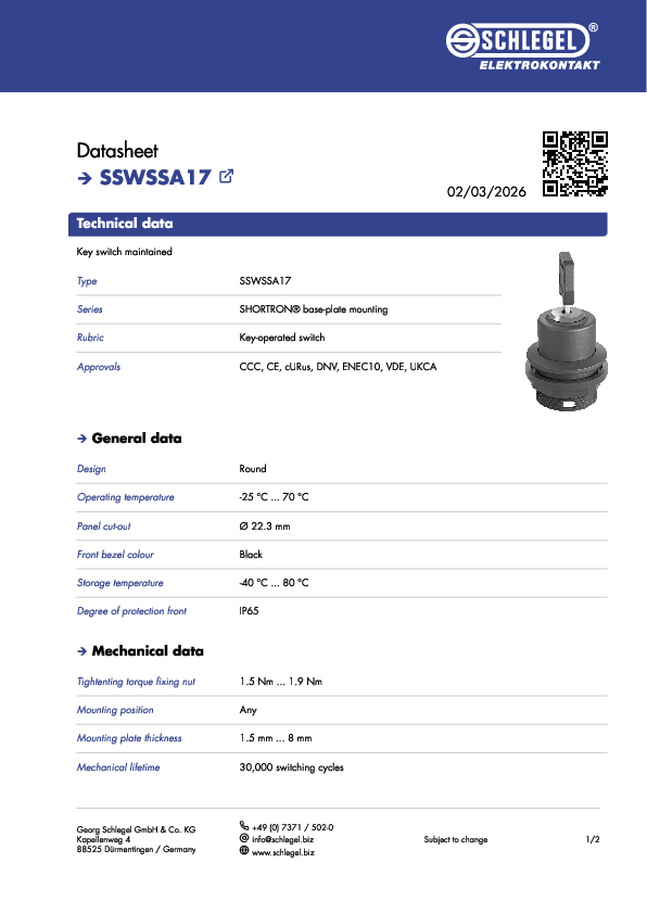 Datenblatt_SSWSSA17