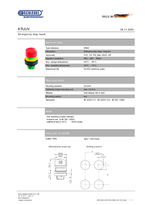 Datasheet_KRJUV