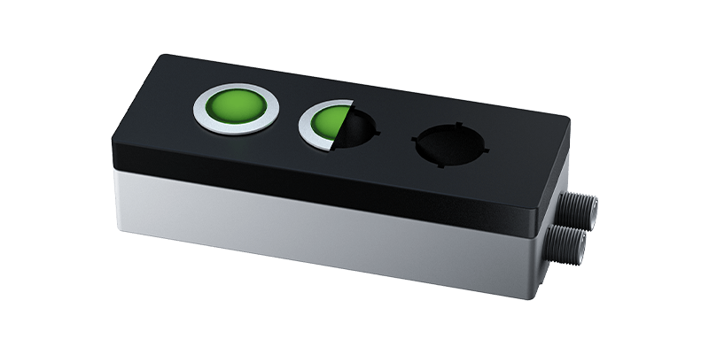 Proboxx mit Befehlsstellen Sur l'image, on peut voir une proboxx où il s'agit des postes de commande.