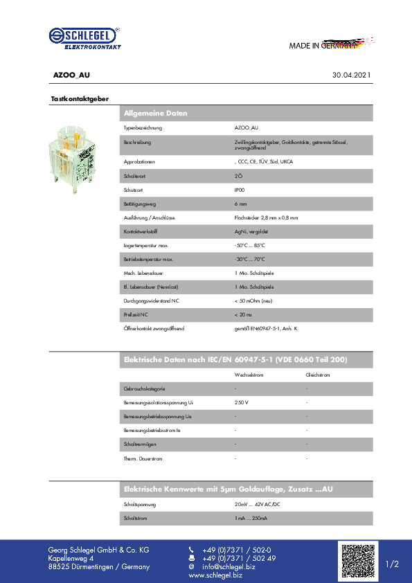 Datenblatt_AZOO_AU