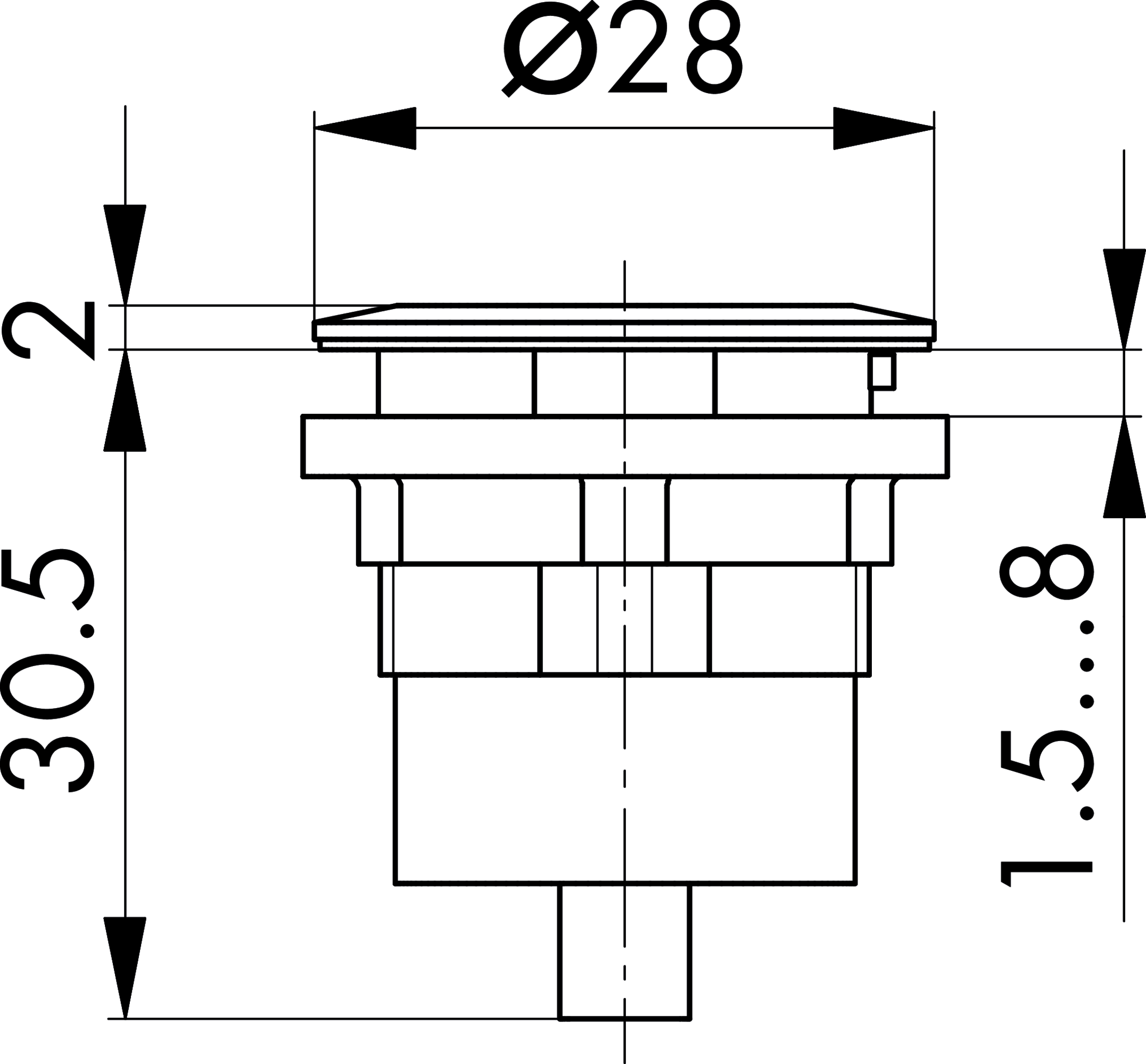 Maßskizze RRJ_USB_SW_AA