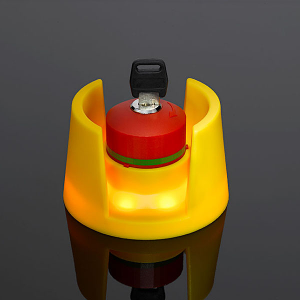 Not-Halt QRSKLUVSE On the picture you can see an emergency stop QRSKLUVSE.