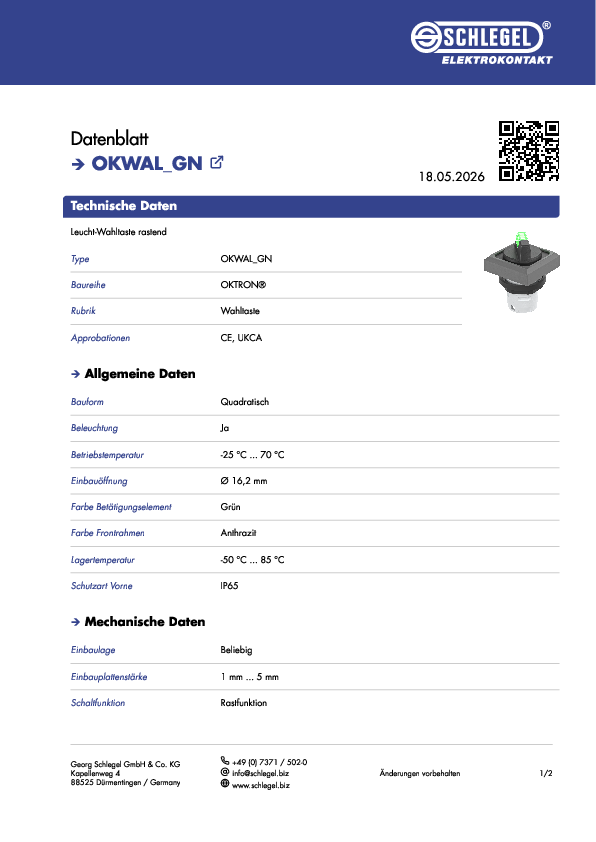 Datasheet_OKWAL_GN