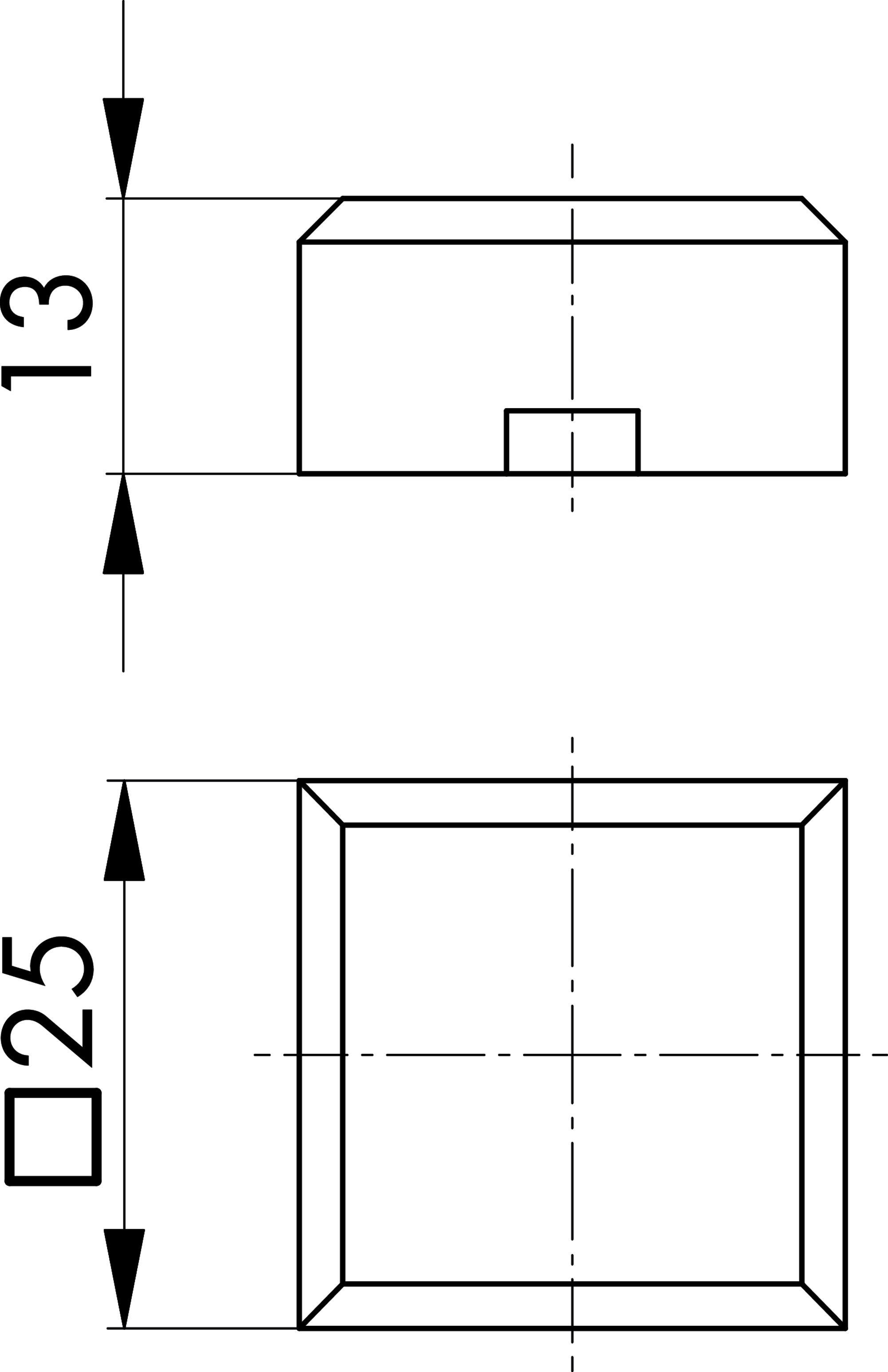Maßskizze KH25BL