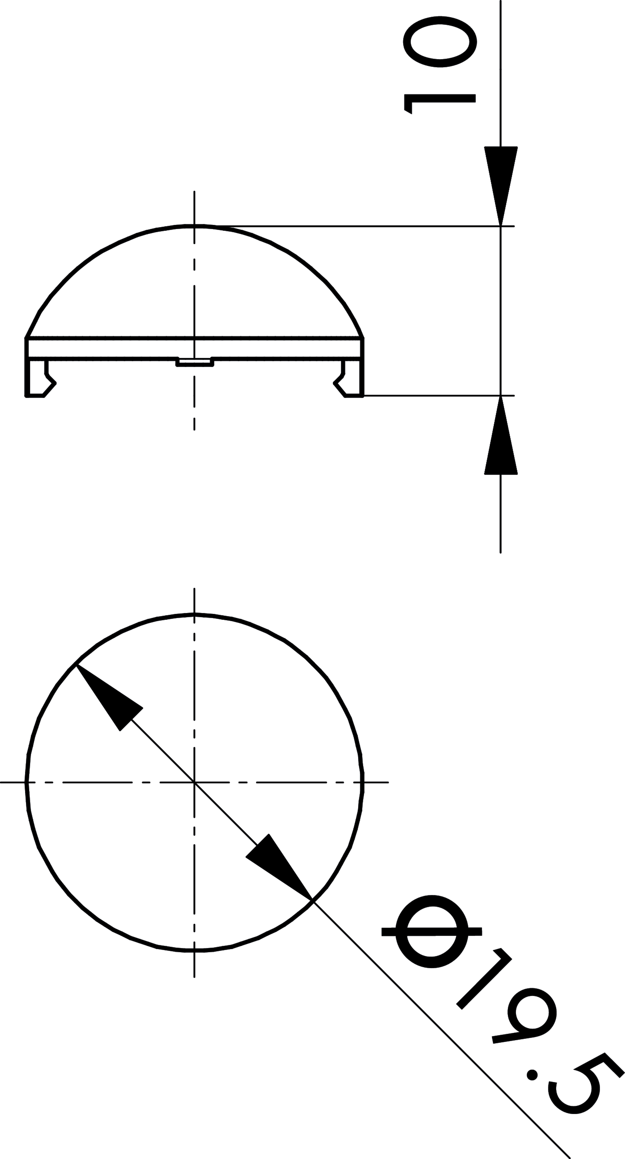 Maßskizze KH20GN