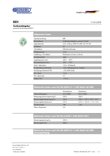Datasheet_BZII