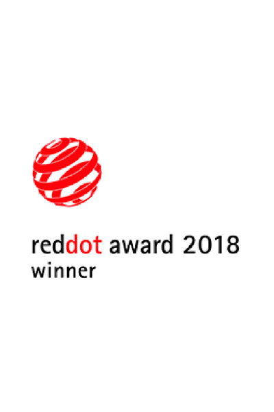 reddot Award 2018 Auf diesem Bild kann man den Award für reddot Award winner 2018 sehen.