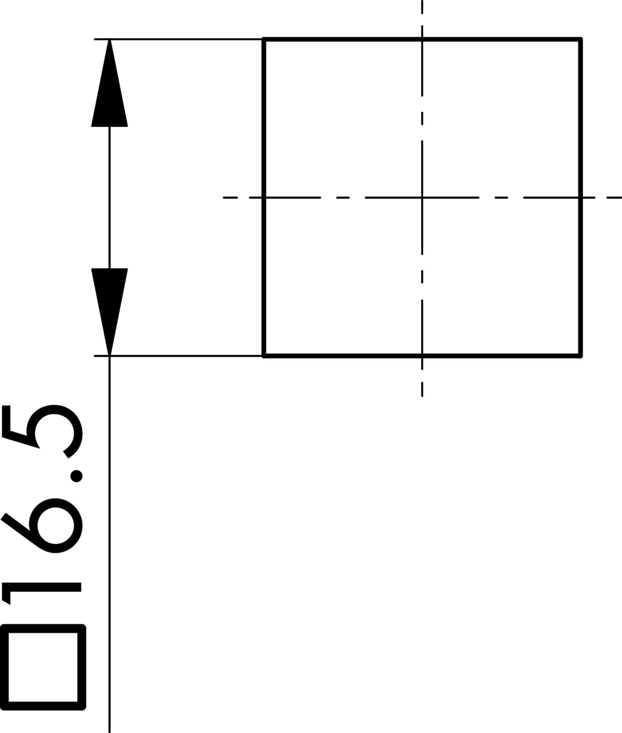 Maßskizze BSQX61