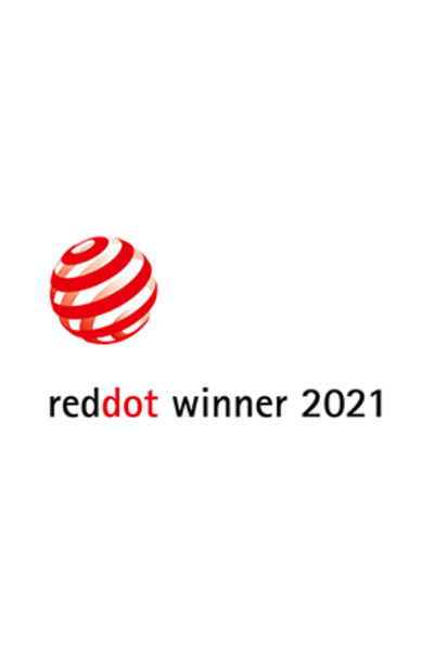 reddot 2021 Sur cette photo, vous pouvez voir le prix décerné au lauréat Reddot 2021.