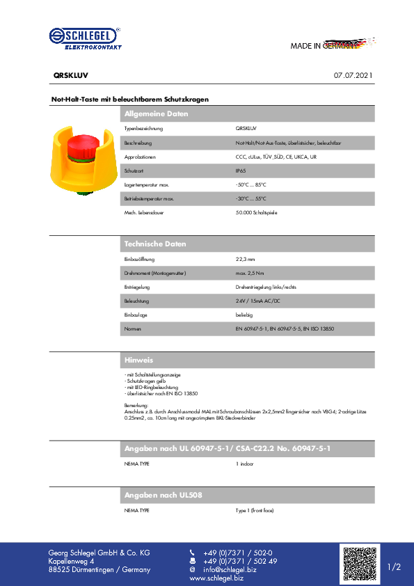 Datasheet_QRSKLUV