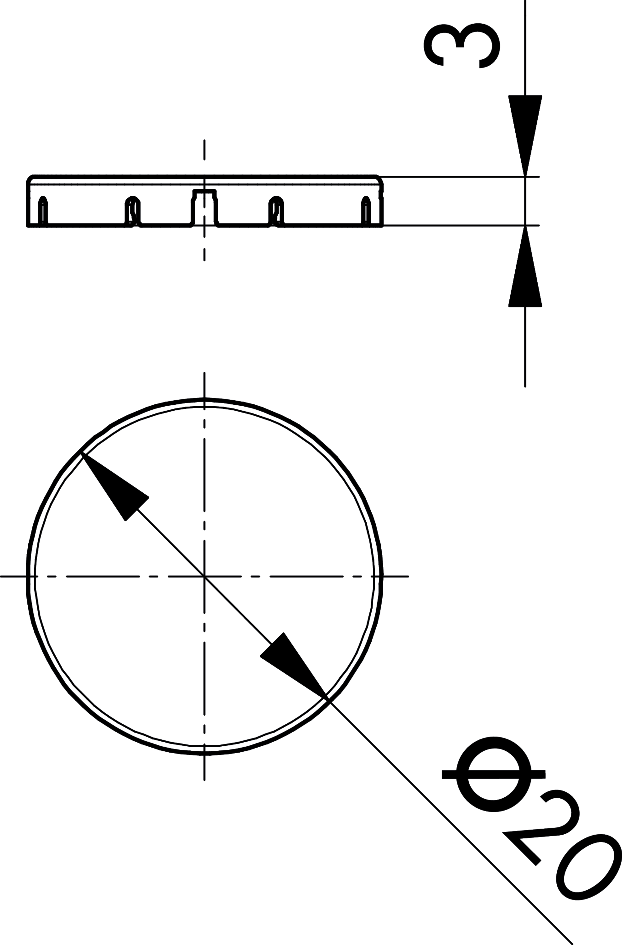 Maßskizze T22RRGB