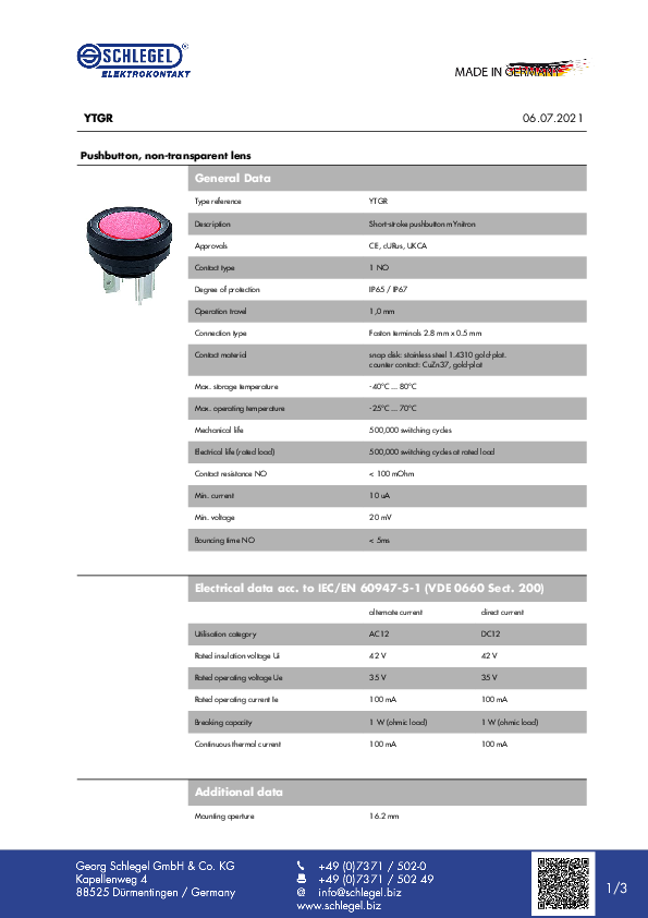 Datasheet_YTGR