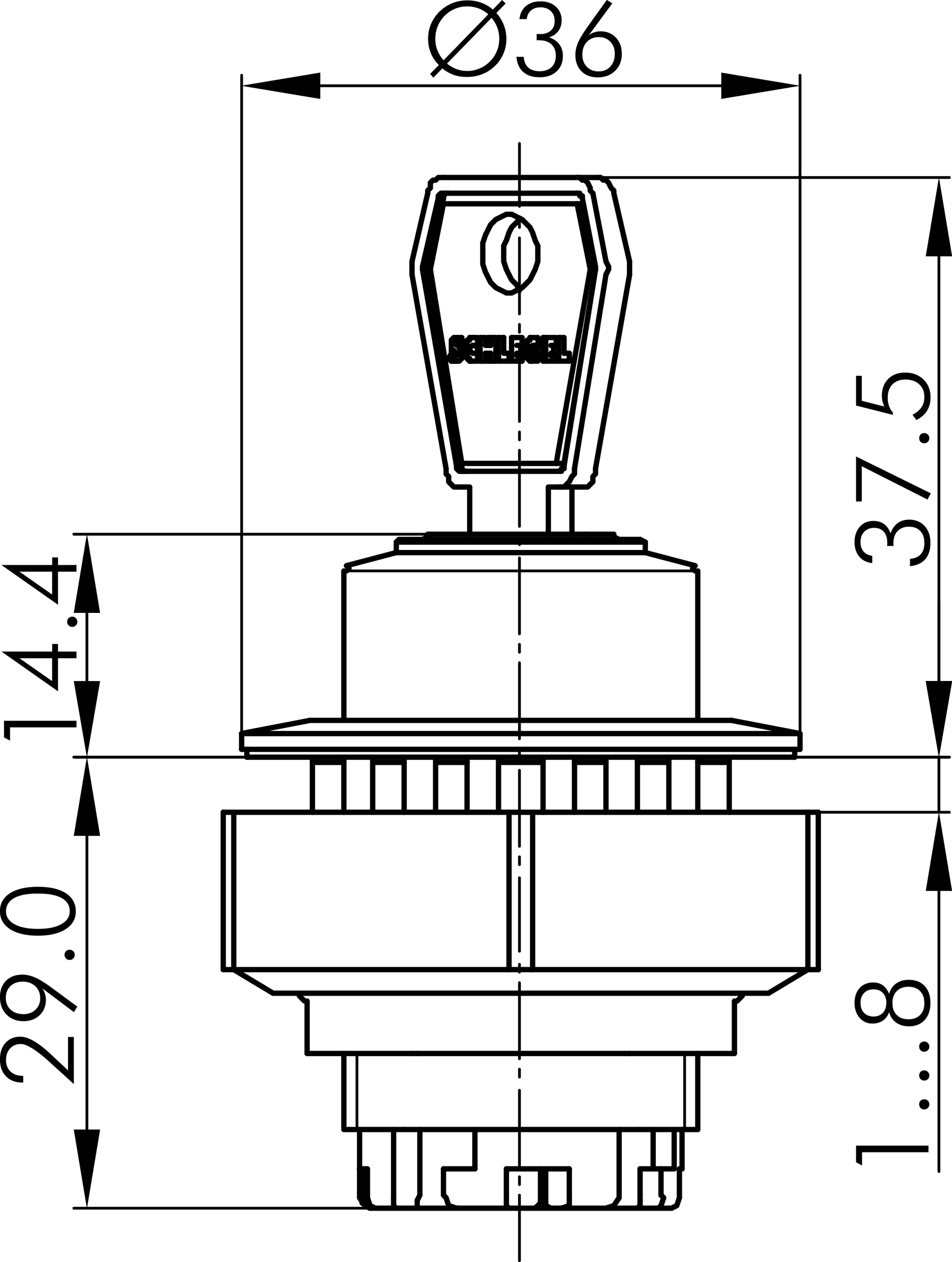 Maßskizze KRJSSA24E