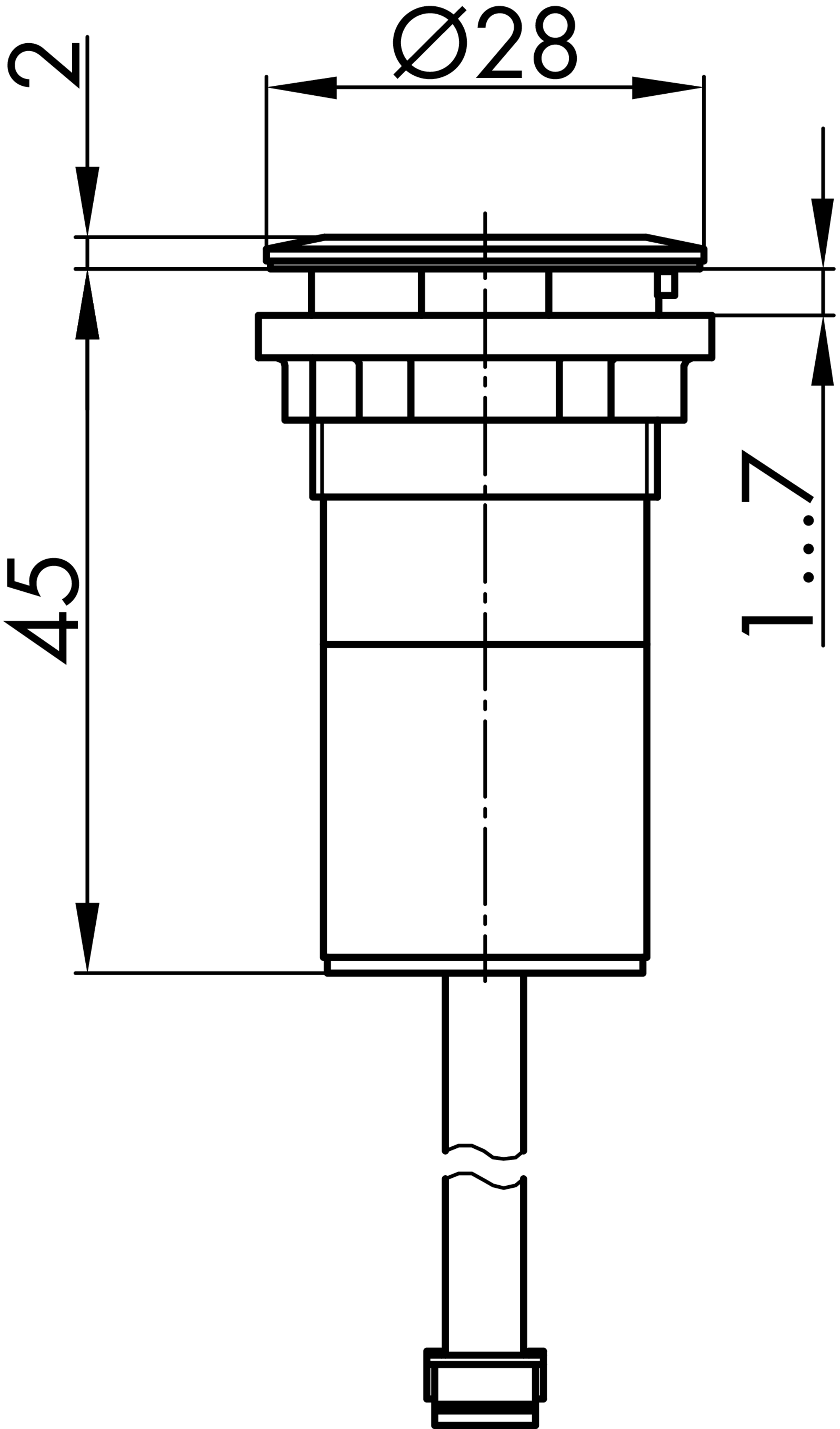 Maßskizze RRJ_RFID_RS2