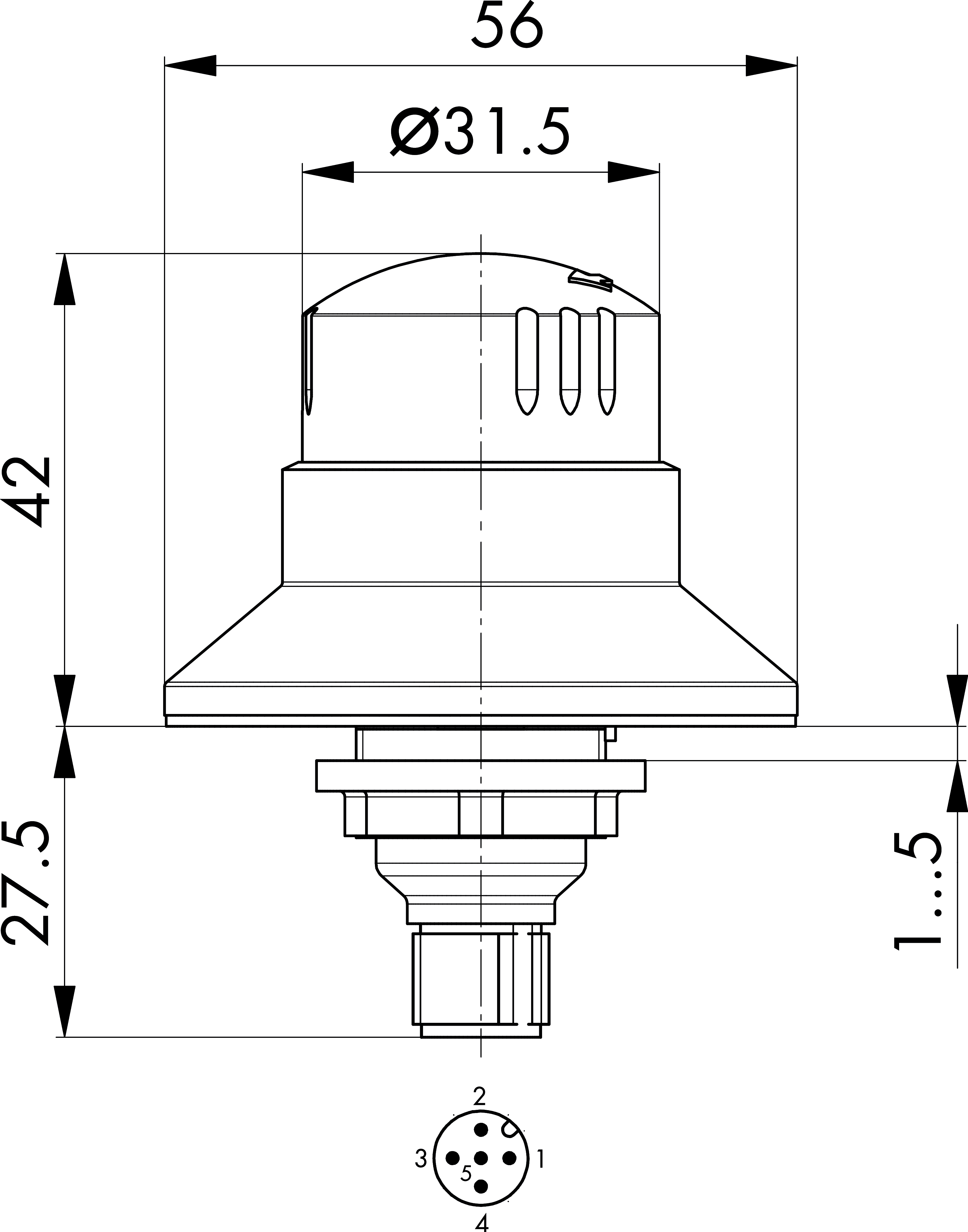 Maßskizze QRBLUVOOI_C1190