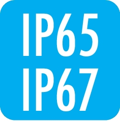 degré de protection: IP65 / IP67 (à l'arrière IP65)